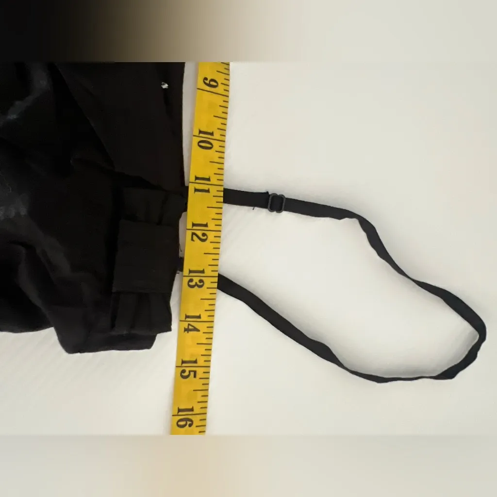 Mishima Black and Green Women's accordion spaghetti Top Y2K rave Size M - Image 7