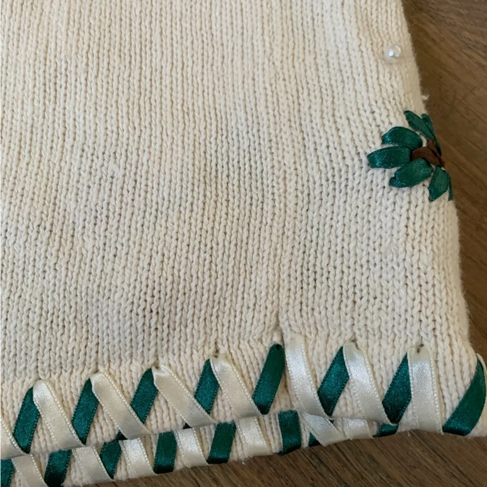 Vintage Collectible Shenanigans Knit Sweater With Ribbon Accents Size Medium - Image 12