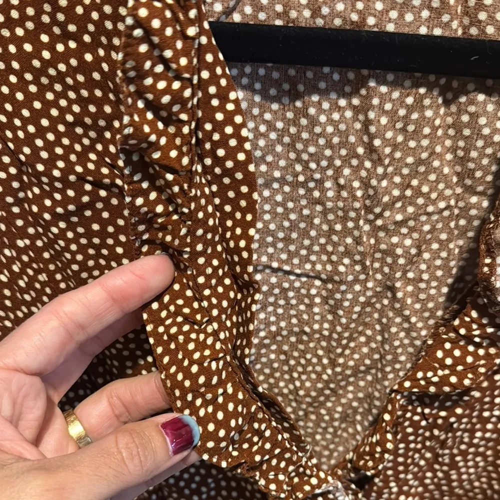 Brown Wrap Dress - Image 4