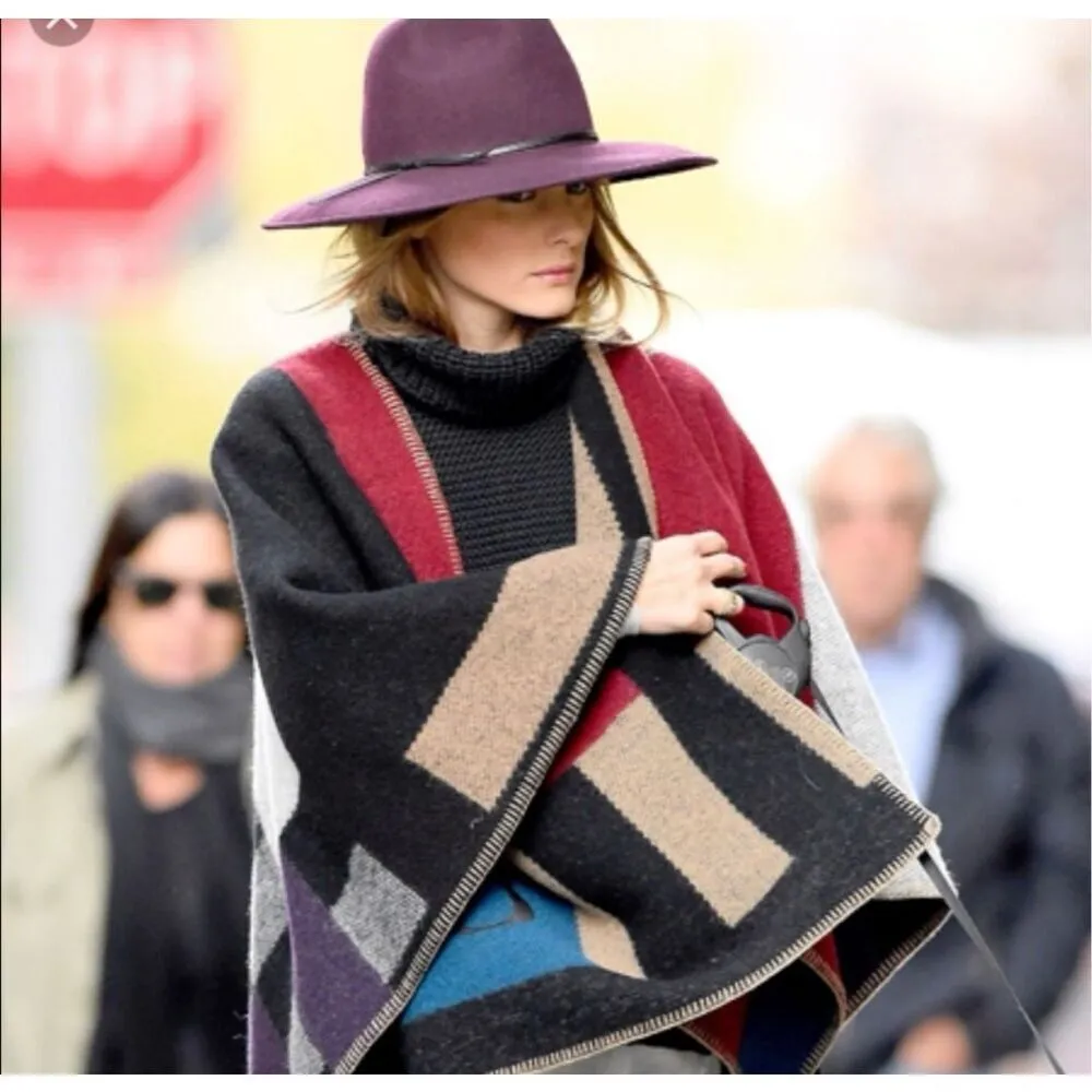 ✨Reiss Mimi burgundy trilby hat on Olivia Palermo✨ - Image 5