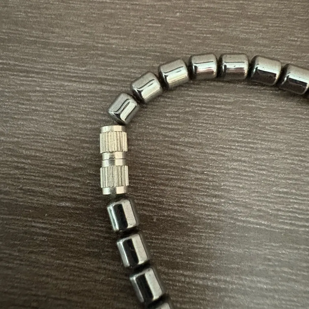 Hematite Celtic Cross Necklace Gray - Image 4