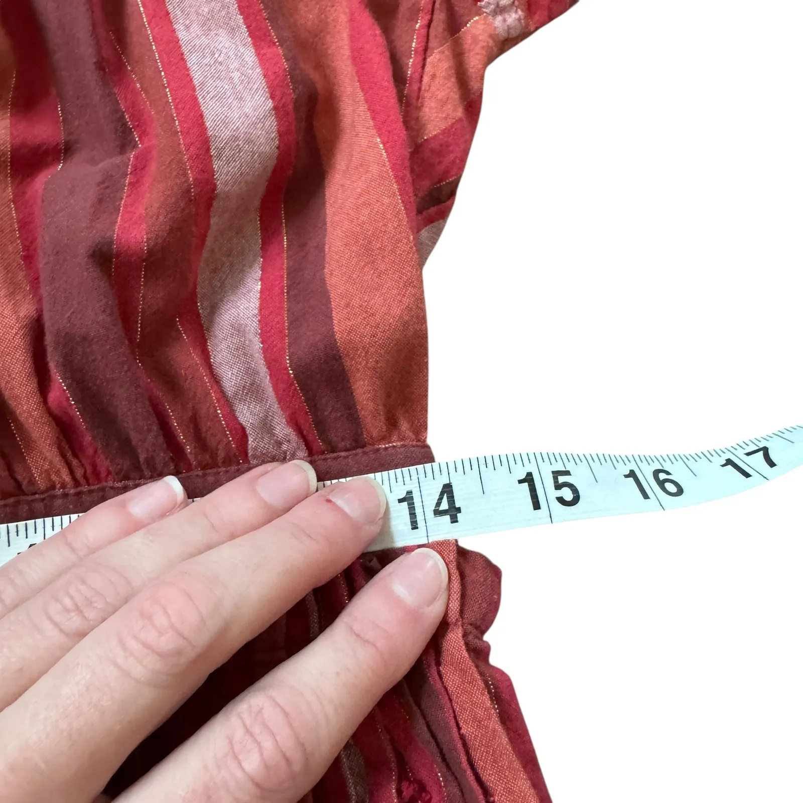 Ulla Johnson Red Stripe Midi Dress - Image 8