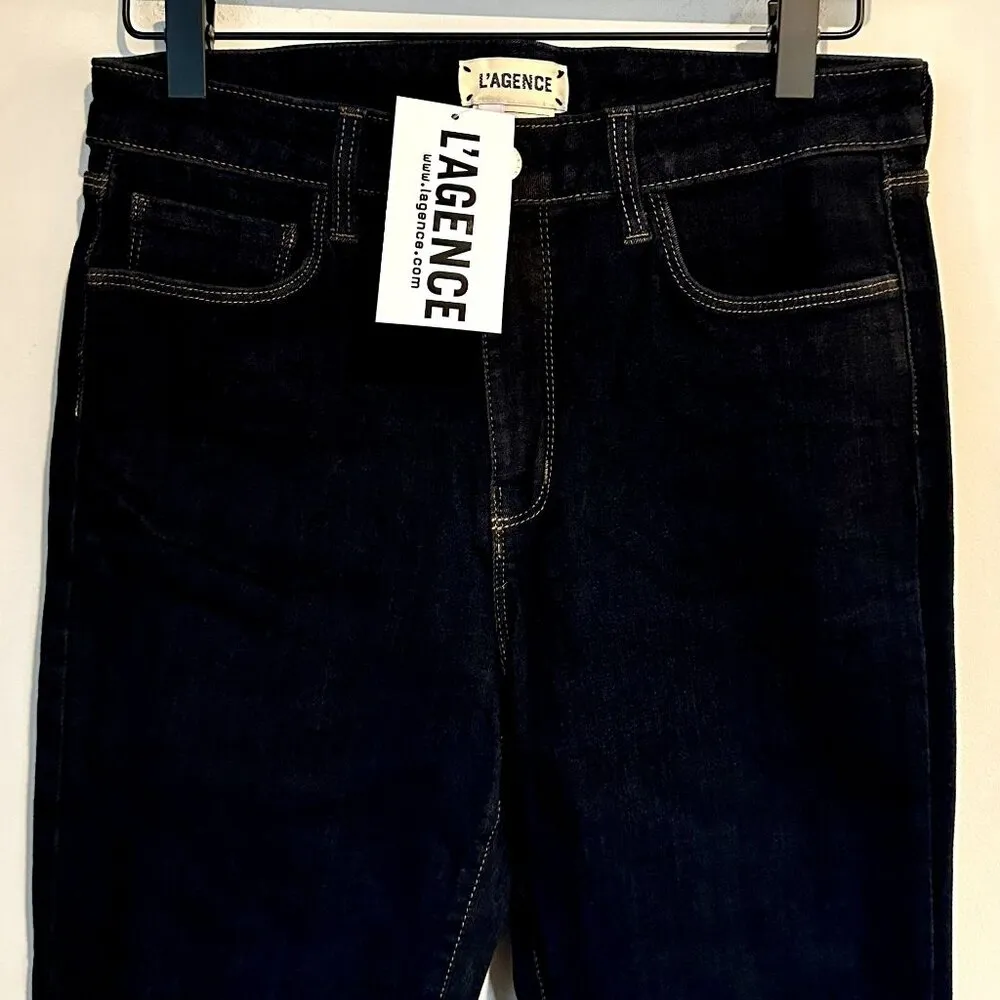 NWT L'AGENCE Margot High Rise Skinny Jean in Midnight - Size 28 - Image 5