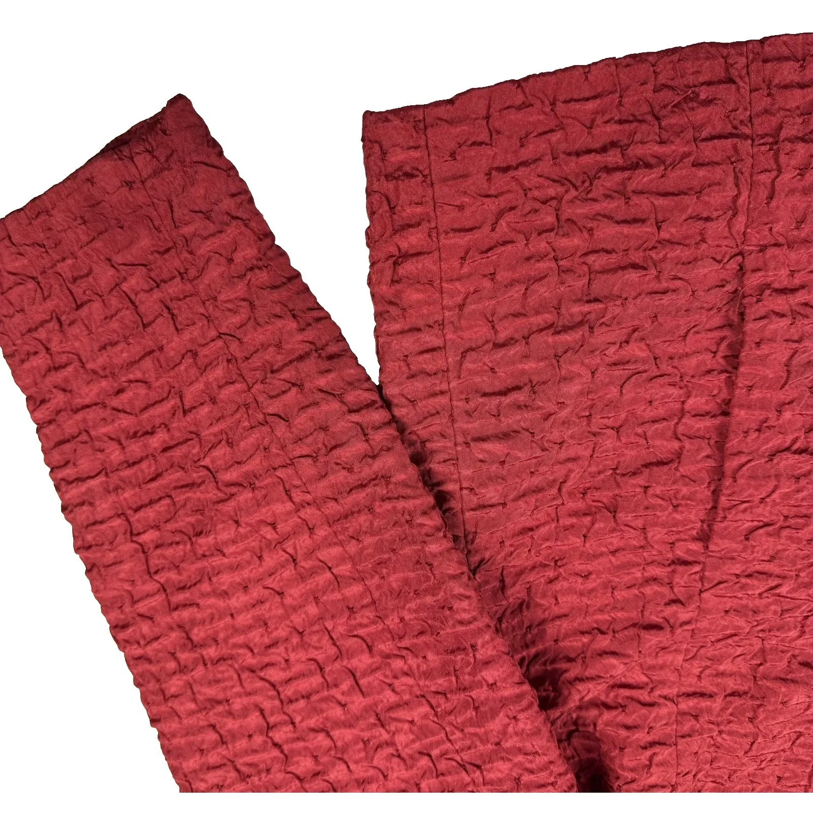 Appleseeds Blazer Jacket Women's Size 14 Red Long Sleeve Textured Classic Career - Image 5