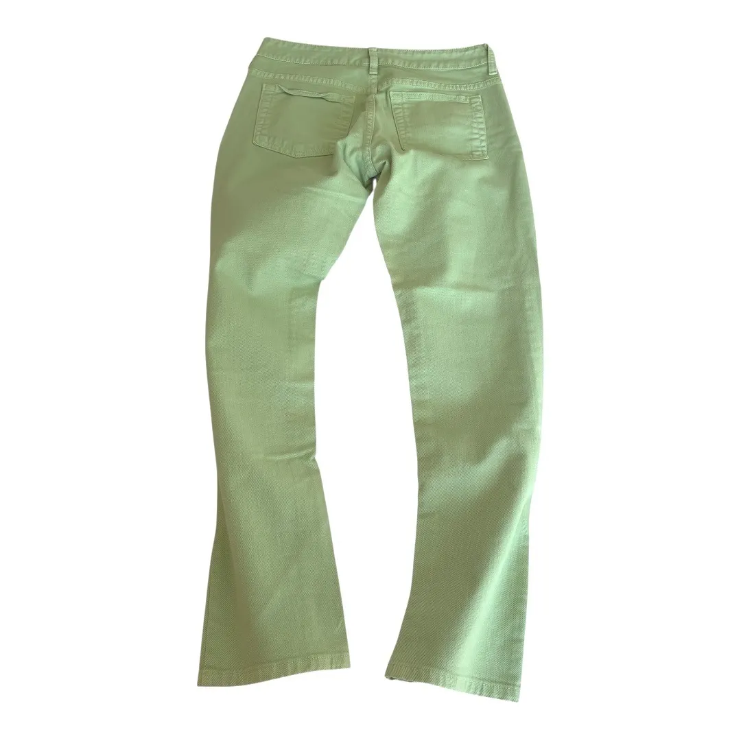 Garnet Hill Pistachio Green Denim Jeans‎ Womens 6P Petite Slim StretcH GUC - Image 2