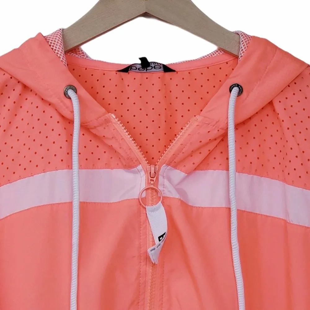 Bebe Sport Perforated Woven Jacket S NEW - Image 7