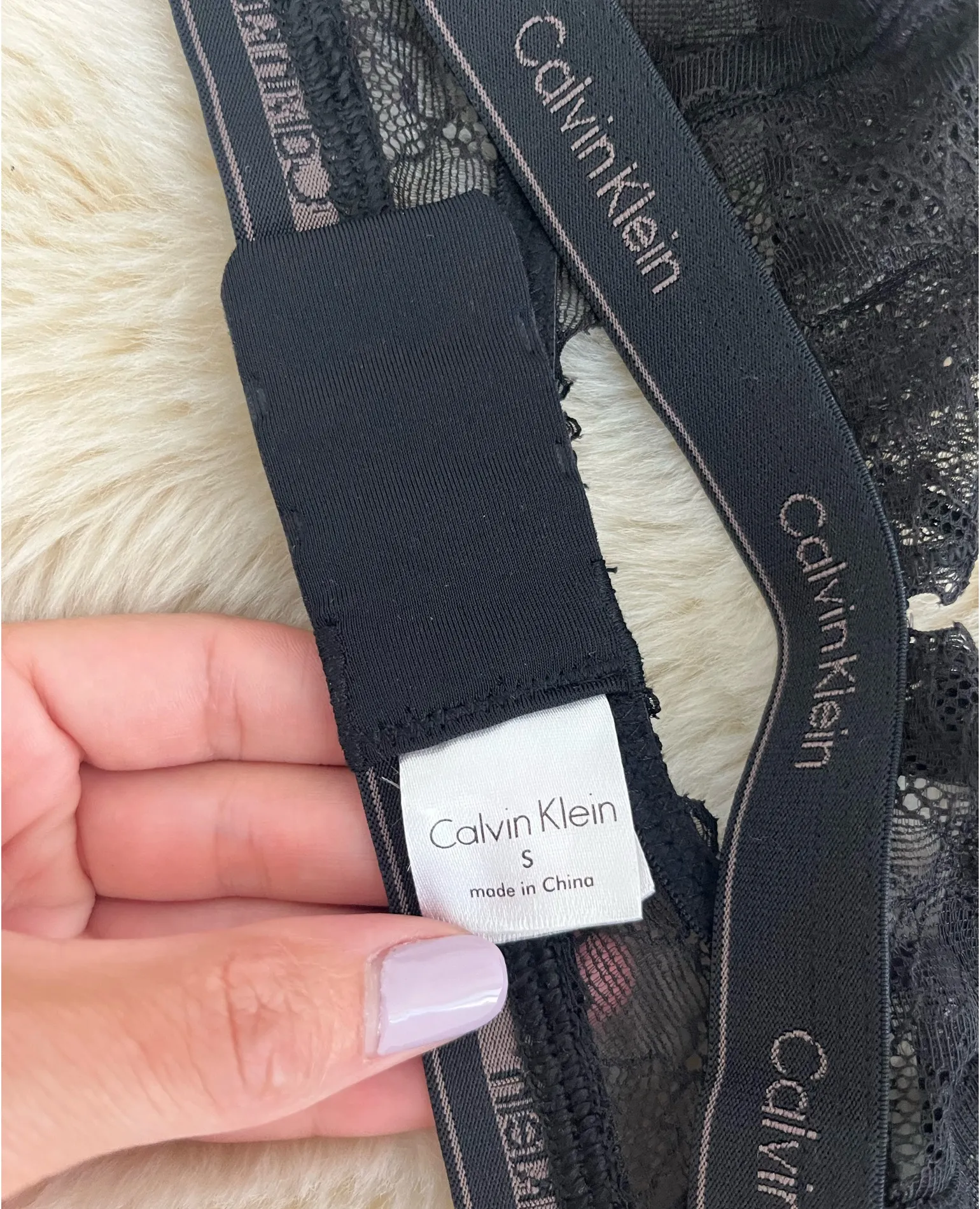 Calvin Klein Lace Bralette Triangle - Image 2