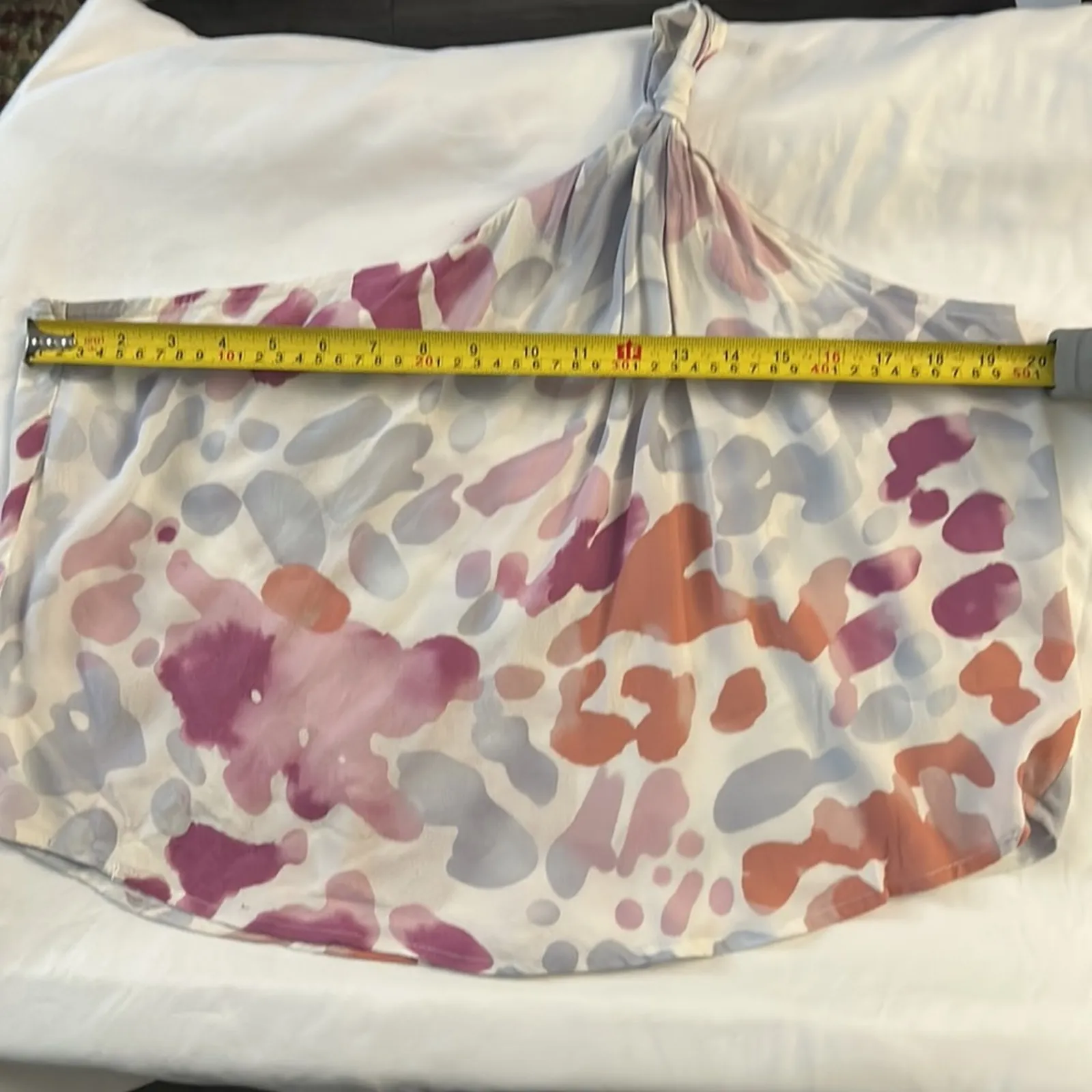 Sadie & Sage Mohini One Shoulder Knot Top S NEW/Issues Mermaidcore Coconut Girl White - Image 6