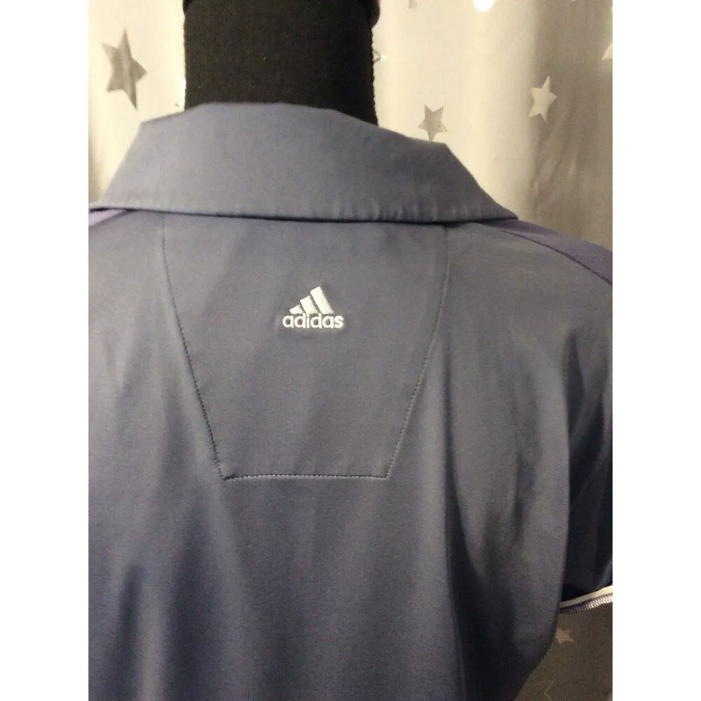 Adidas Clima Cool Blue Polo Golf Shirt Size Large L - Image 5