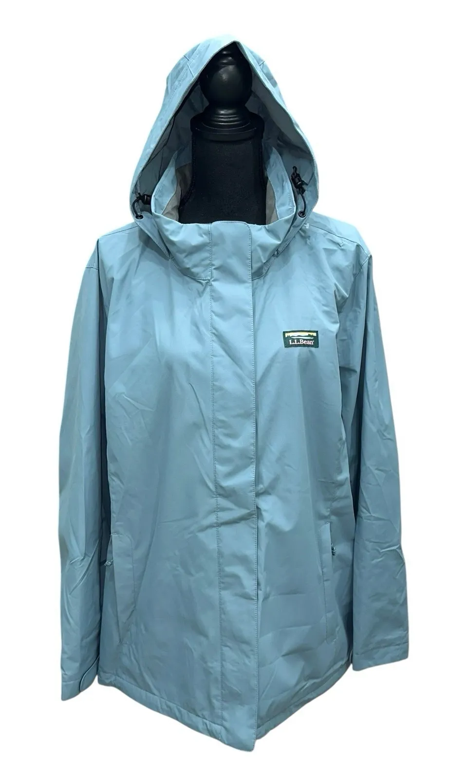 L.L. Bean Womens 3 in 1 Jacket Shell Only Womens Plus 2X Hood Full Zip Coat Blue Size XXL - Image 1