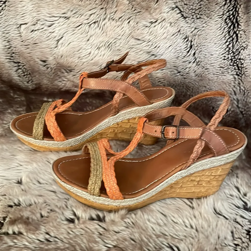Kellie & Katie Strappy Wedge Sandals size‎ 7.5/38 - Image 3