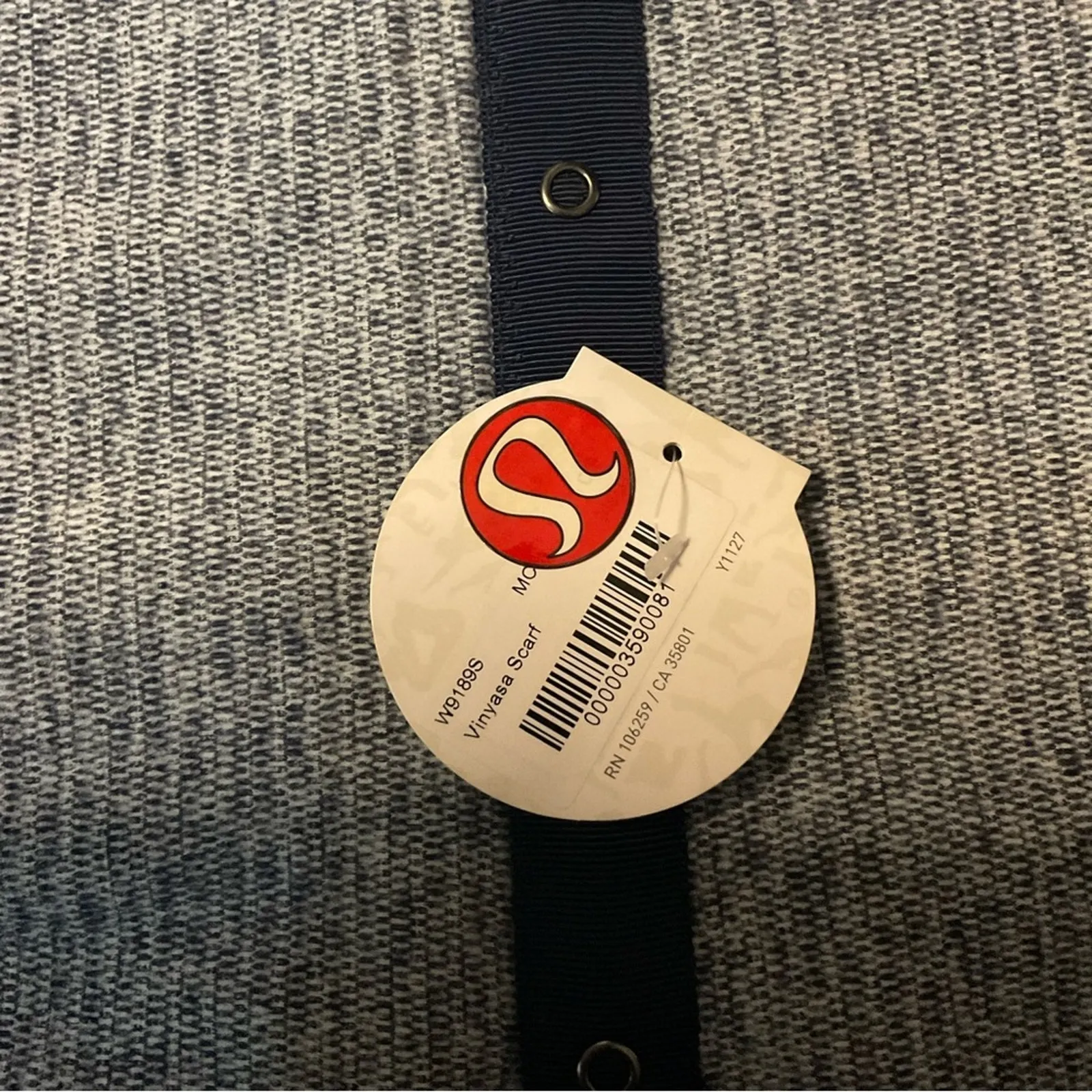 LuluLemon Athletica Blue Vinyasa Adjustable Scarf O/S Athleisure Sportswear NEW - Image 5