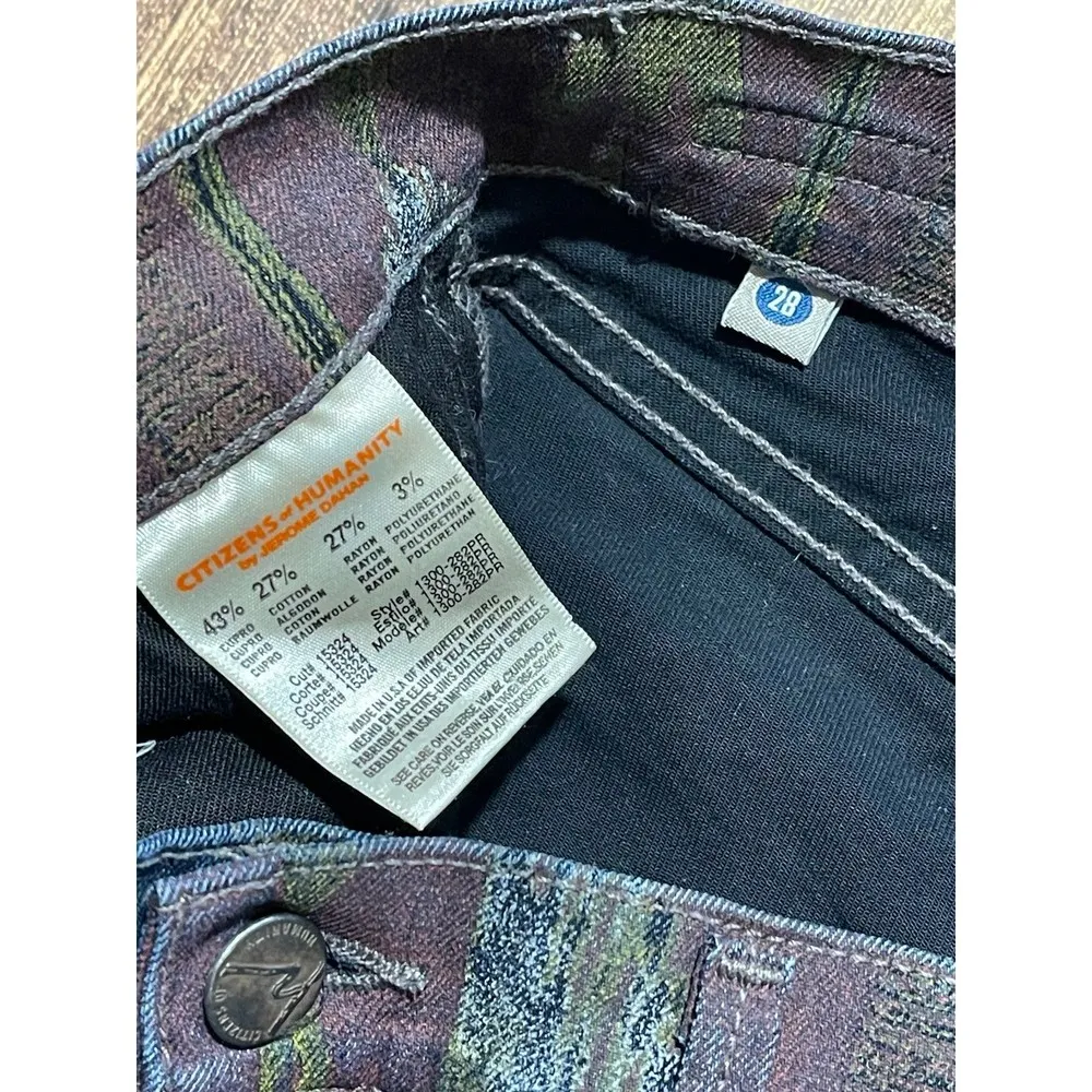 Citizens of Humanity Printed Avedon Skinny Jeans size 28 - Image 5
