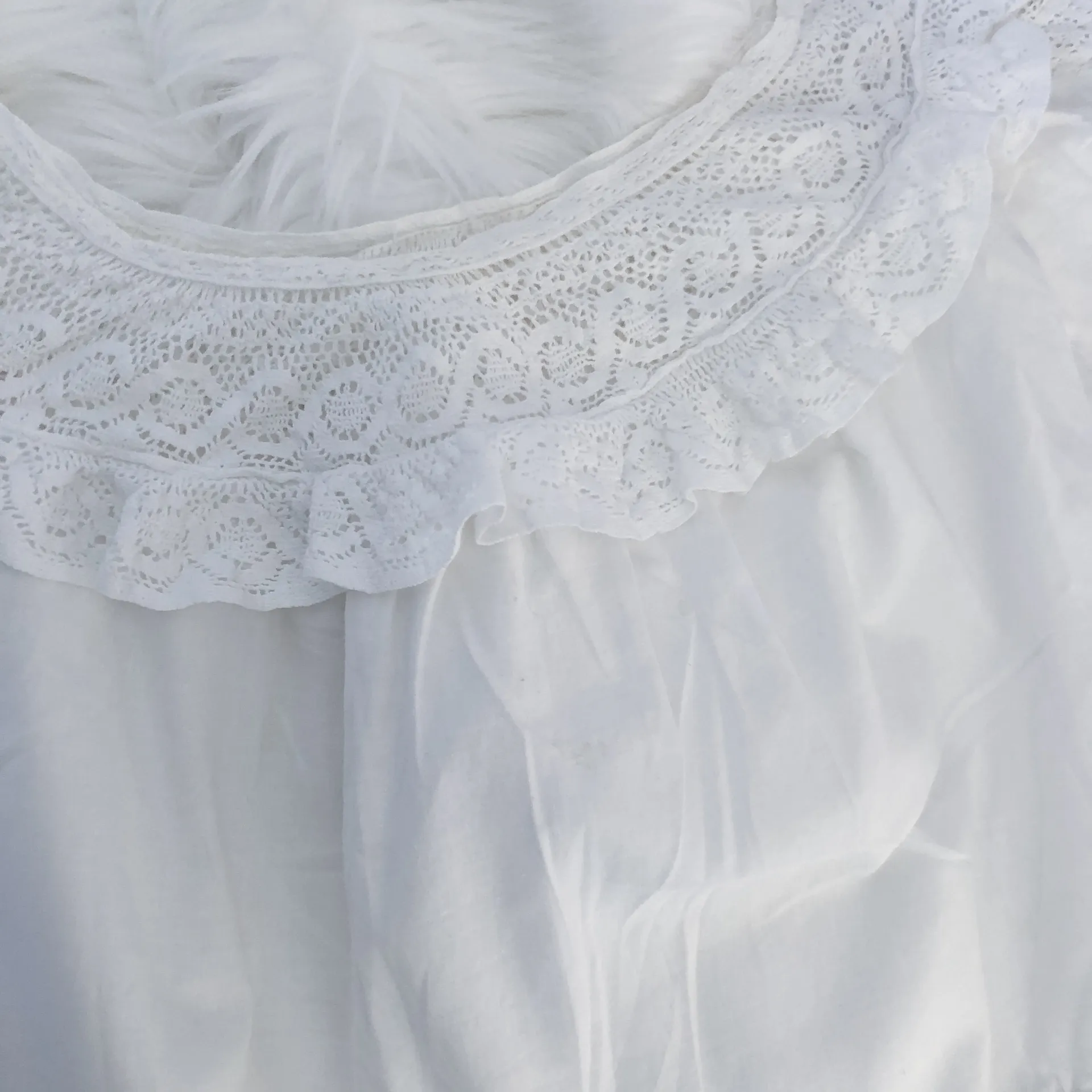 Perez Y Perez White Blouse Size XS - Image 4