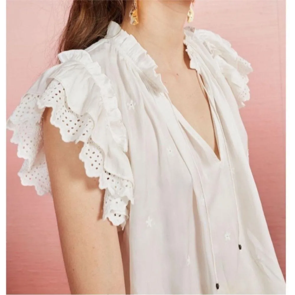 Myra Top in Pearl - Image 2