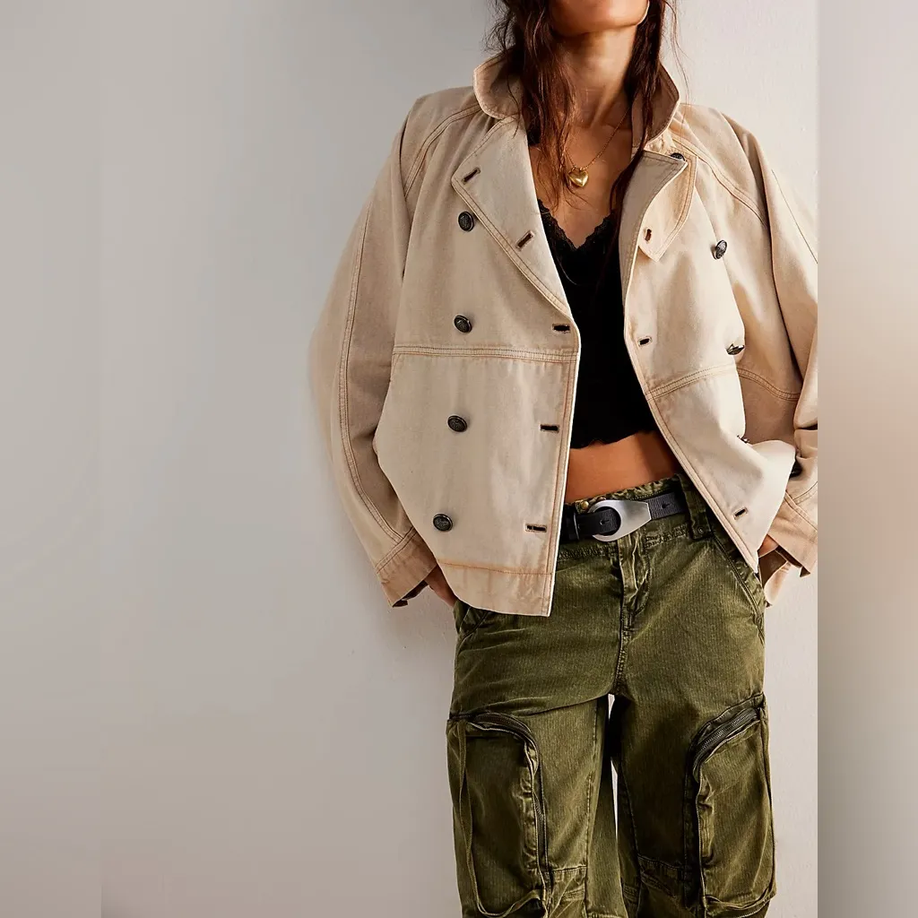 NWT Free People We The Free Viva Surplus Jacket - morning oat ivory - Small - Image 3