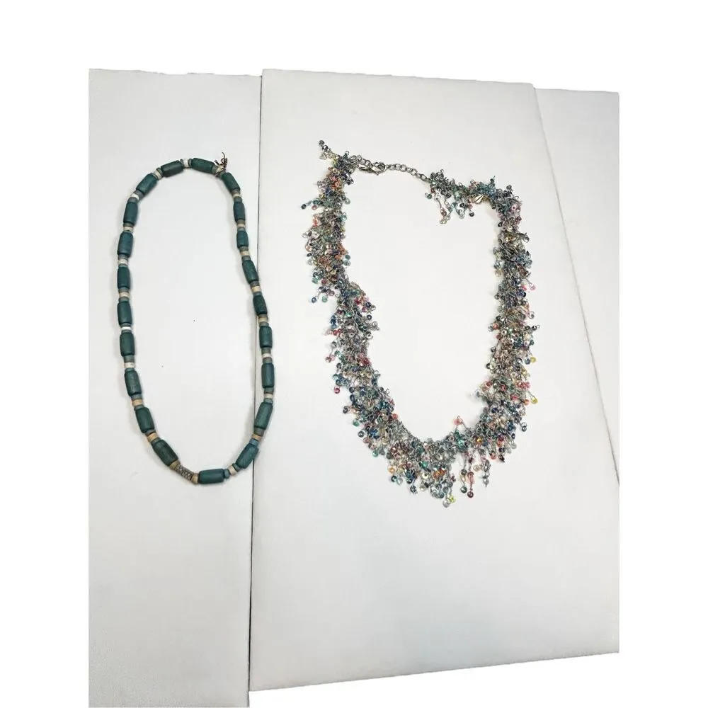 Set of two blue necklaces - Image 3