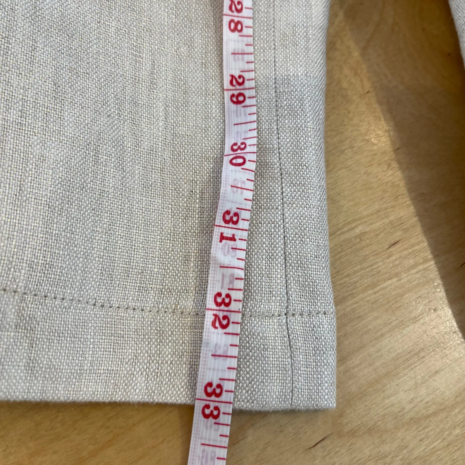 Lilly Pulitzer‎ Palm Beach Fit Linen Pants Drawstring Waist Beige Gold Size 0 - Image 8