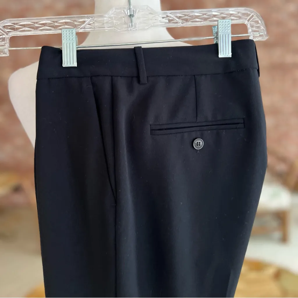 Trouvé Pants Zipper Cuff Ankle Tapered Pleated Trousers 4 Work Office Business Black - Image 12