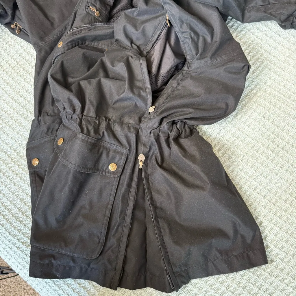 Vintage Ariat Chore Jacket Womens Small Black Coat Western Workwear 90s Y2K - Image 7