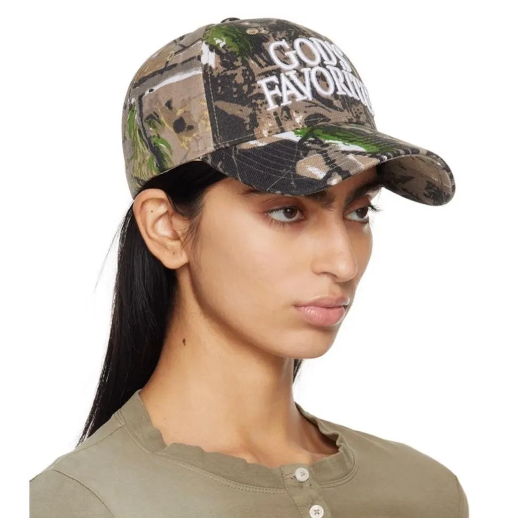 PRAYING SSENSE Exclusive Khaki 'God's Favorite' Real Tree Cap Green - Image 2