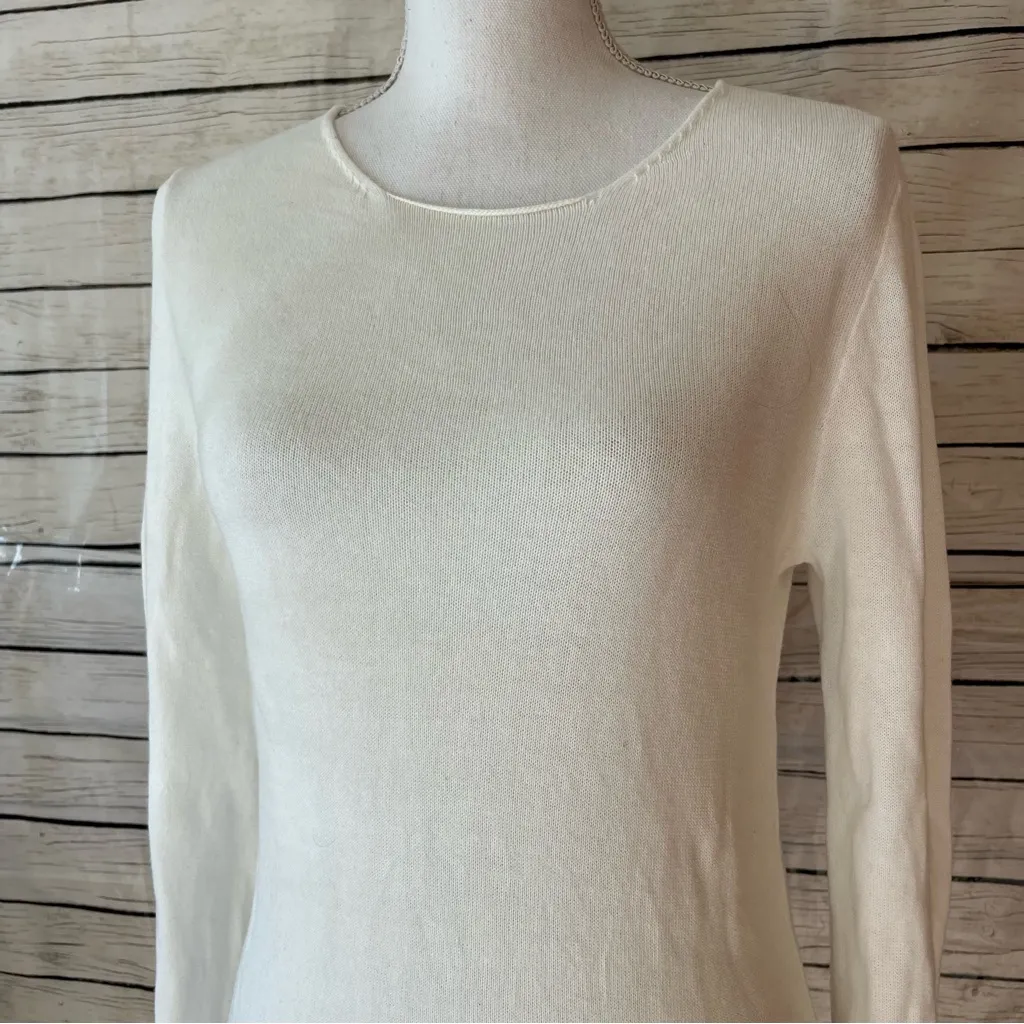 Brandy Melville Cream Long Knit Sweater - Image 5