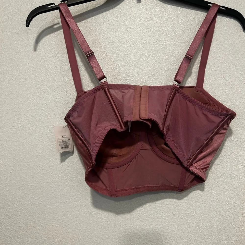 Auden Satin Mauve Corset NWT XXL Pink - Image 5