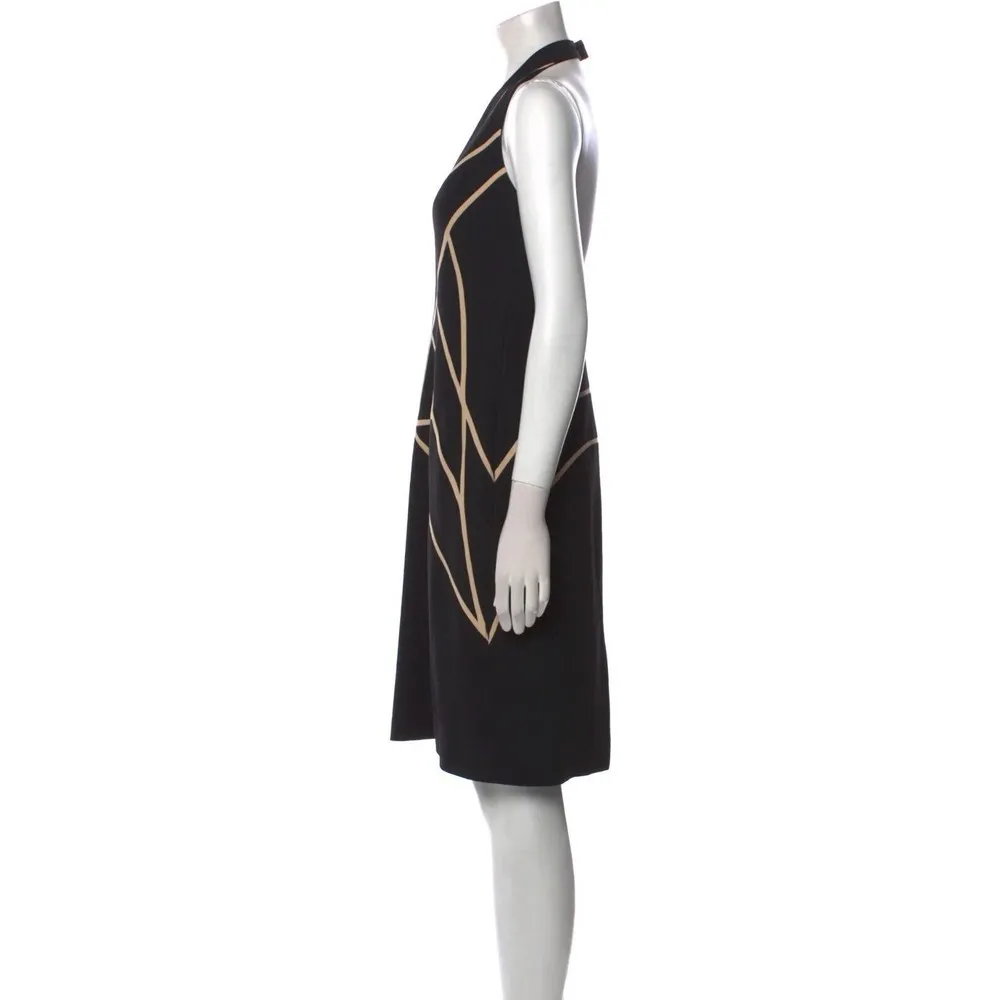 $1650 ALEXANDER MCQUEEN Halter Midi Dress IT40 / US4, - Image 2