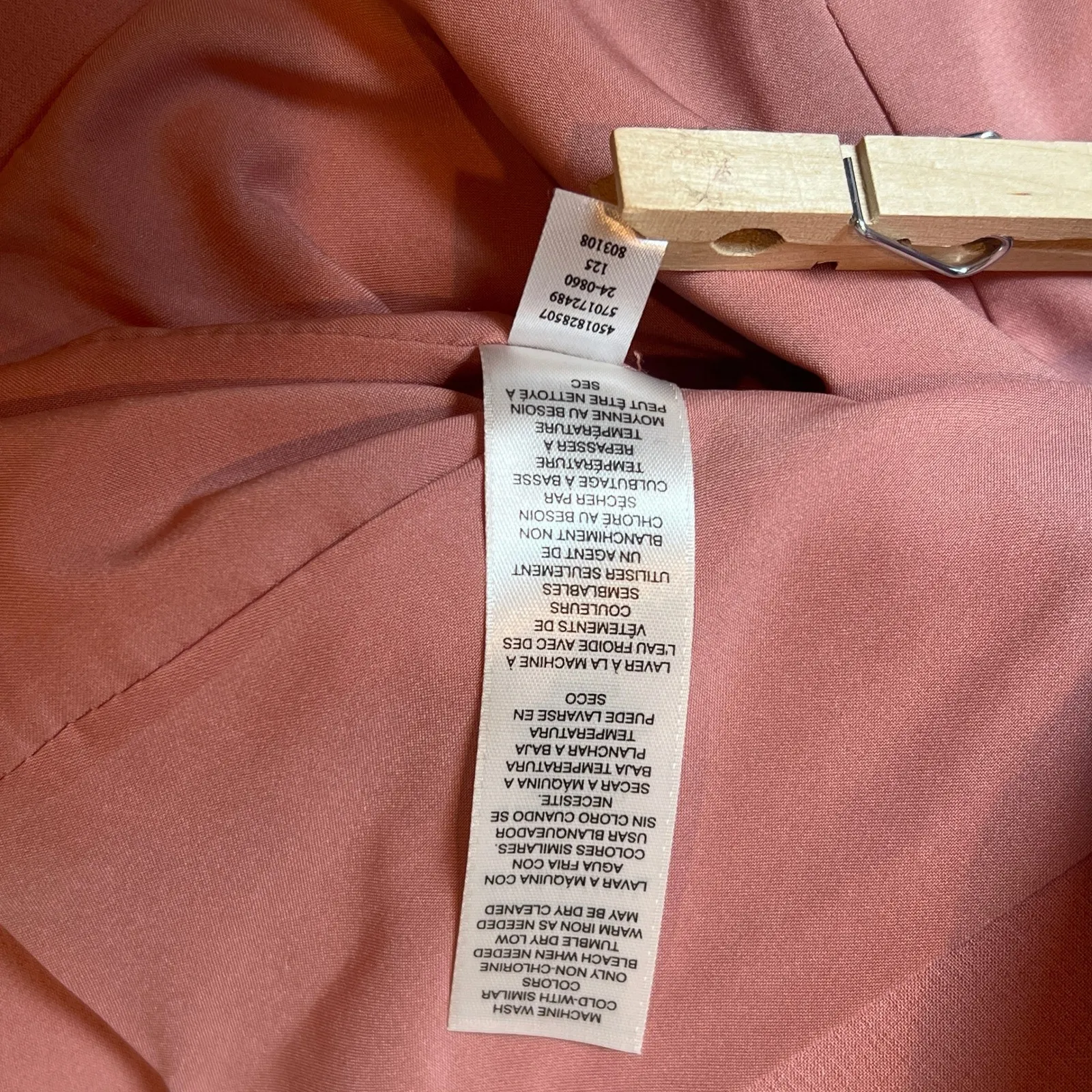 White House Black Market Double Breasted Blush Pink Blazer Women's 10 - Image 5