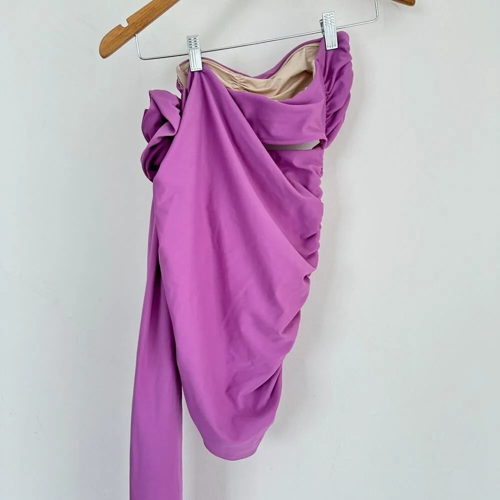 Bahia Maria Mia Mini Dress Small Orchid Lilac Hot Girl Night Out Glam Statement Purple - Image 10