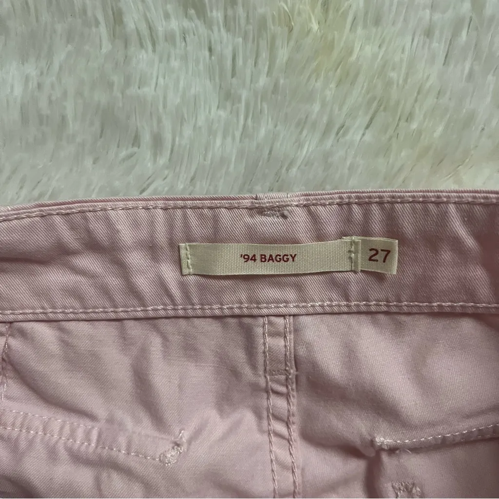 Levi’s 94 Baggy Cargo Pants Chalk Pink Women’s Size 27/30 Y2K 90s Inspired - Image 10