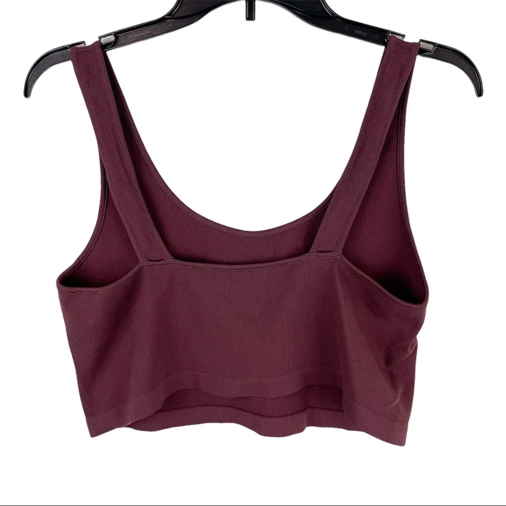 American Eagle Ribbed Stretch Crop Tank Top Sz L/XL Basic Top - Image 2