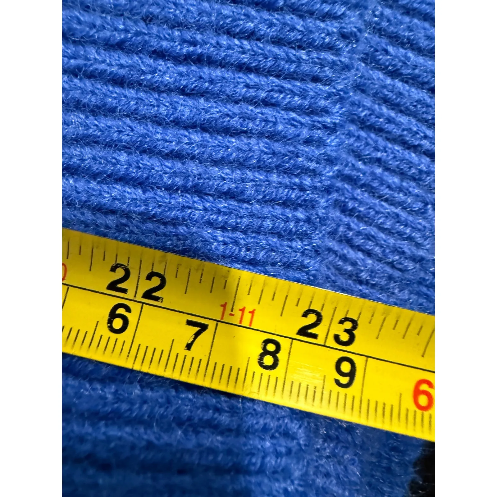 Cider Knit Sweater Vest Blue Sleeveless Smiley Face Cozy Wool Alpaca Blend - Image 7