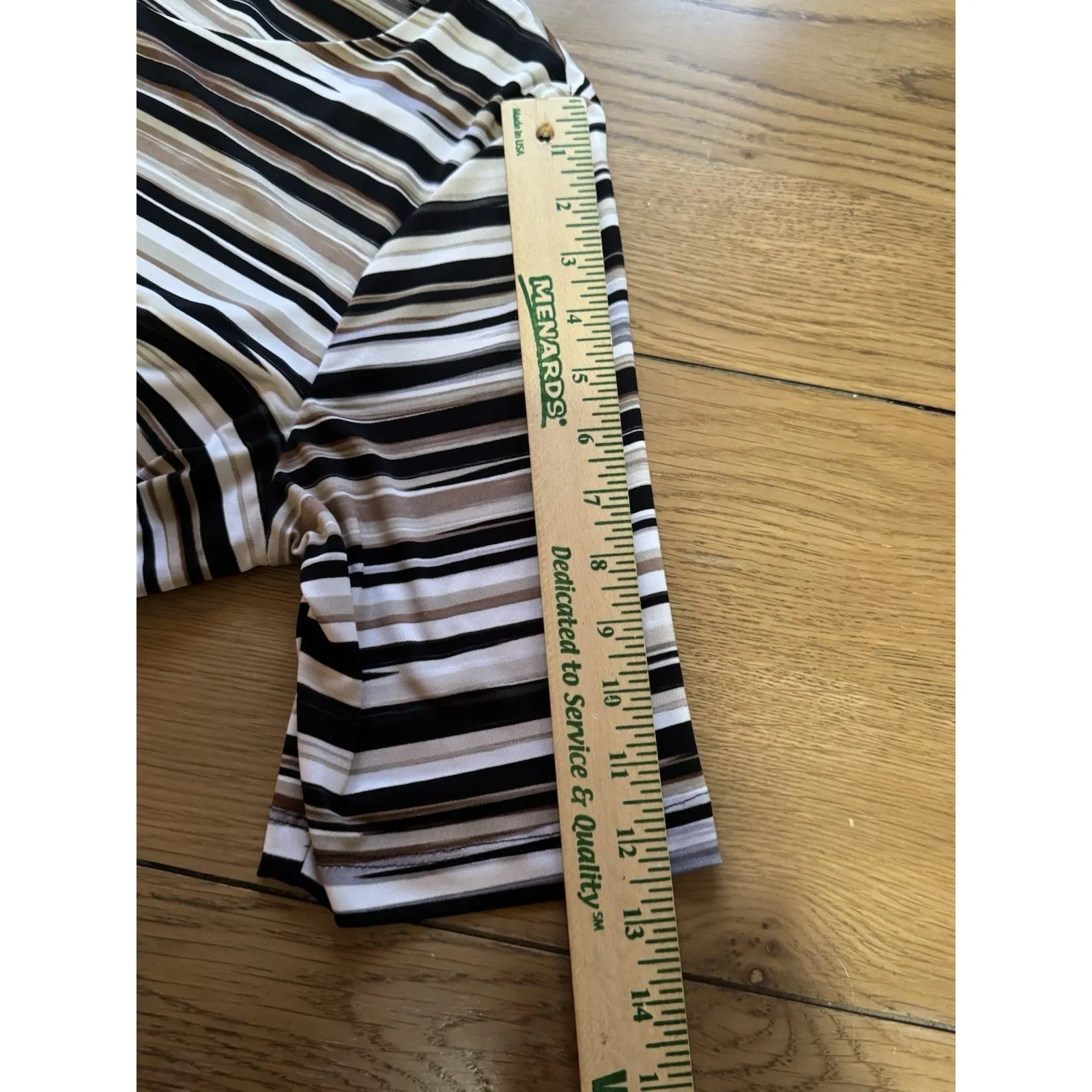 Connected Apparel Women Size 16 Pleated Dress Stretch Colorful Casual Office - Image 6