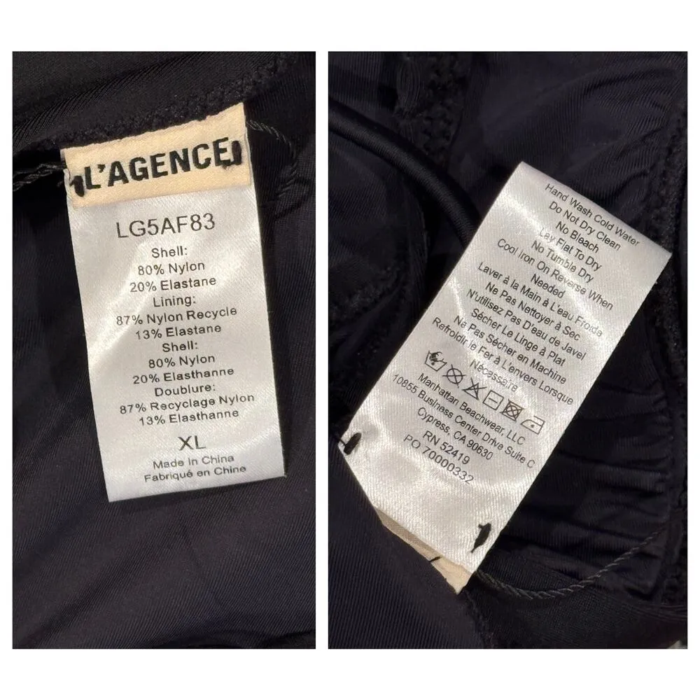 L'AGENCE Lexie Solids Bikini Top Size XL - Image 8