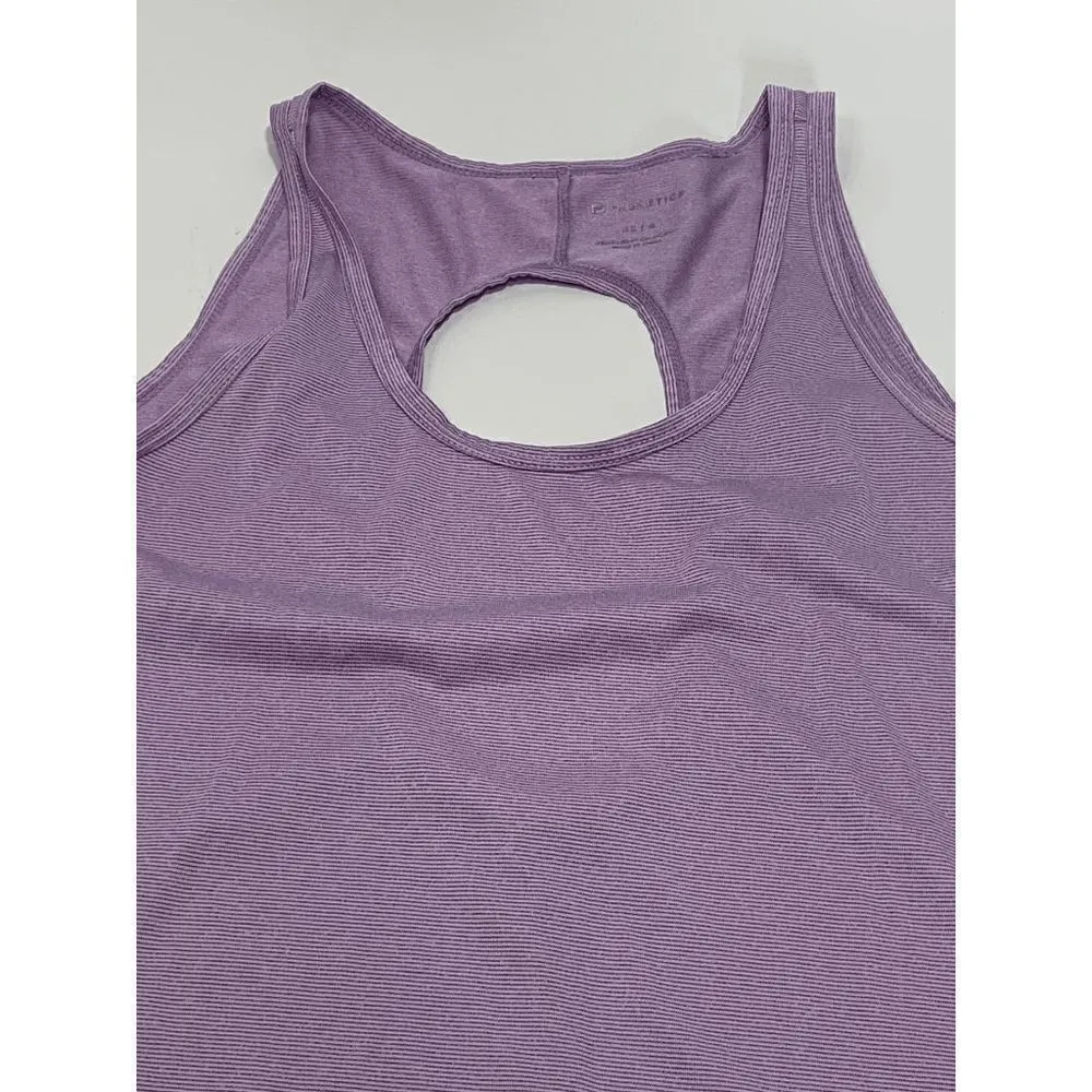 Fabletics Women's Active Tank Top Cut Out Back Workout Yoga Gym Purple Size XS - Image 4