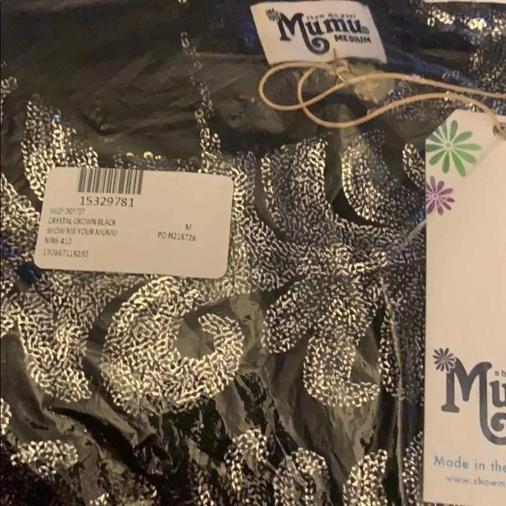 Show Me Your Mumu NWT  hailey sequin crop top - Image 4