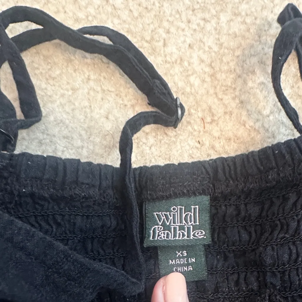 Wild Fable Black Strappy Top - Image 2