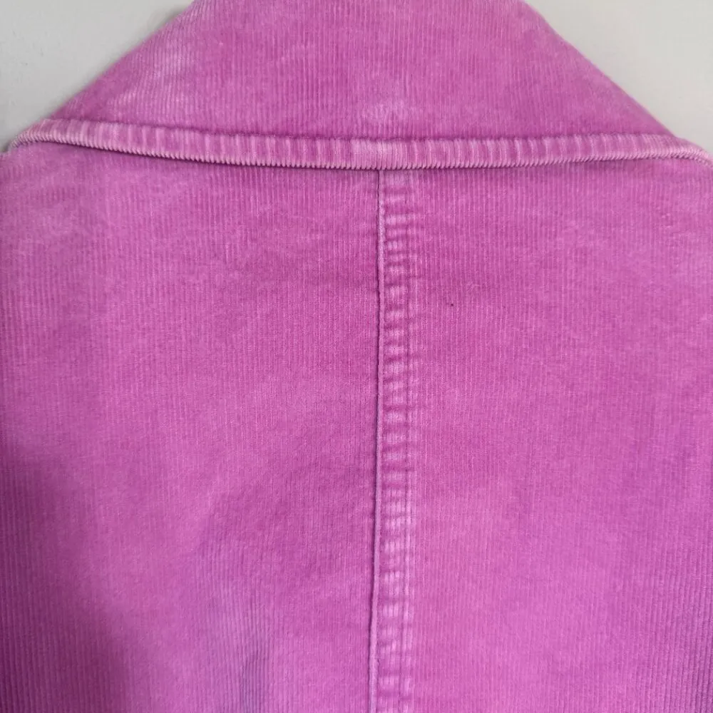 Vintage J. Jill Corduroy Blazer Jacket Women's Small Pink Classic Preppy Career - Image 13