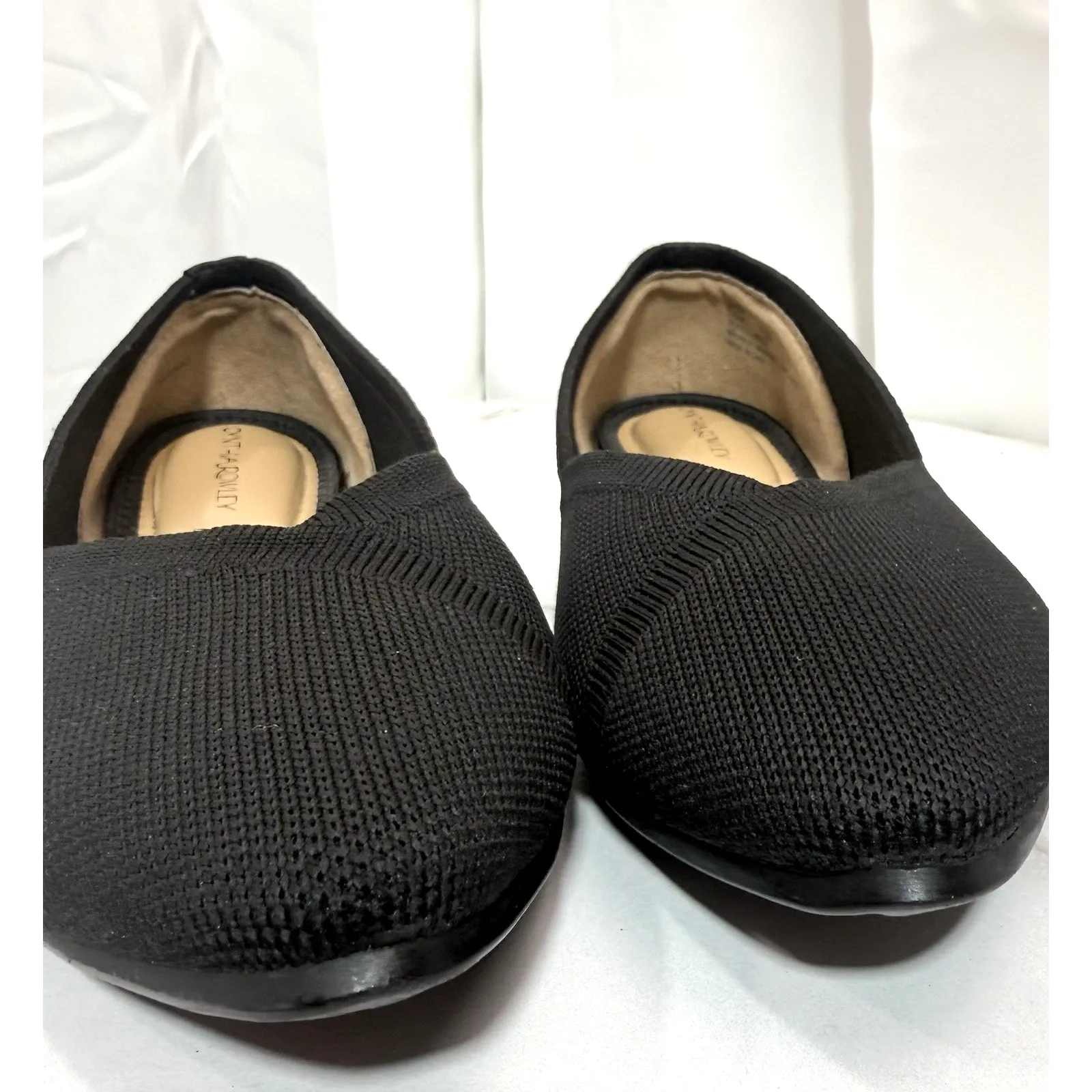 Cynthia Rowley Women's Black Pointed Toe Slip On Ballet Flats Size 7.5 M - Image 6