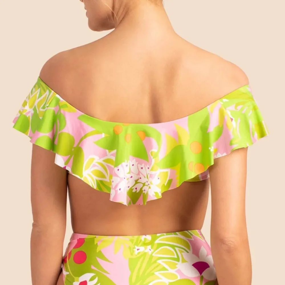 Trina Turk La Palma Off The Shoulder Top Sz 6 NWT Multicolored TOP ONLY - Image 2