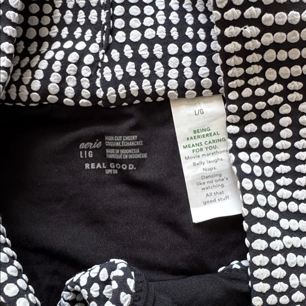 Aerie Jacquard One Shoulder Bandeau Bikini SET - Image 5