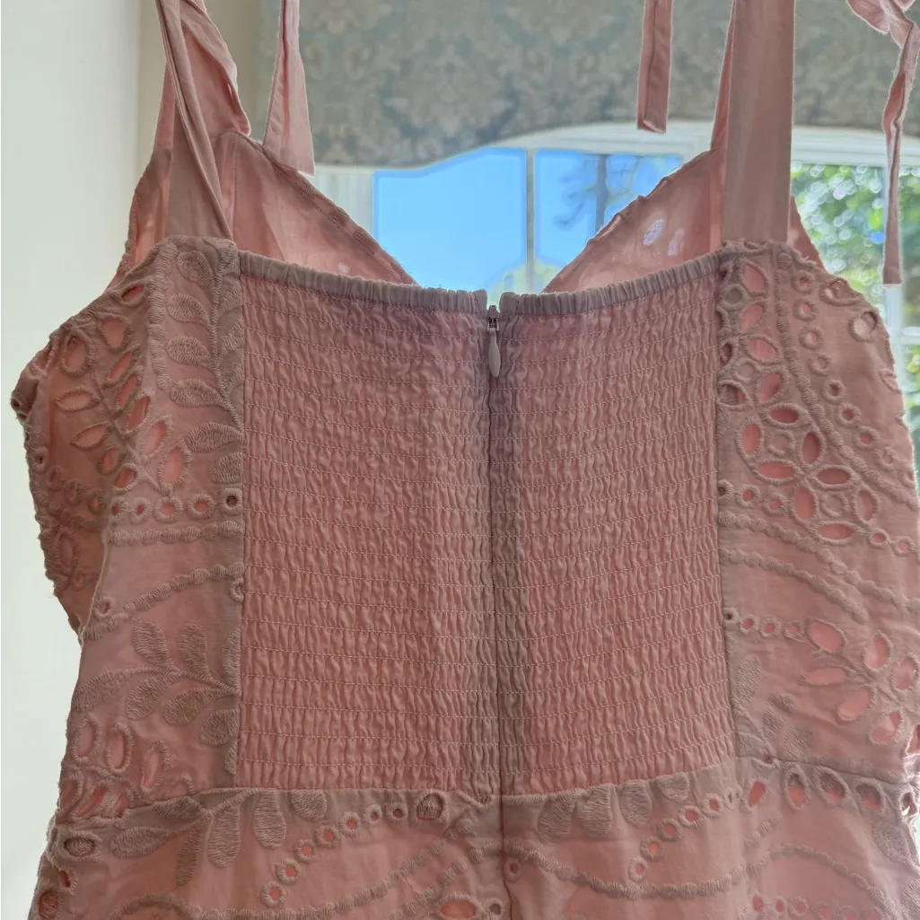 Parker Pink Eyelet Bow Strap – Size 2 Odysseia Dress in Pearl Blush - Image 9