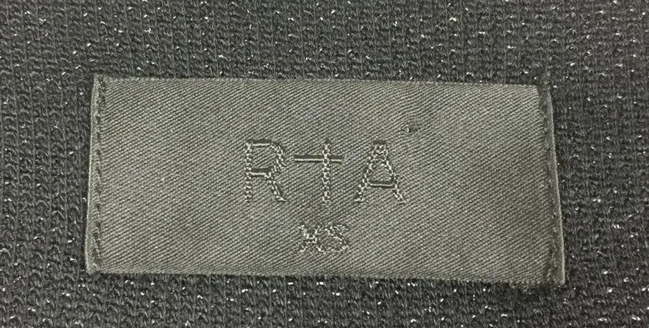 RTA Emmett Black Metallic Blouse XS Long Sleeve Lightweight Top Whimsigoth - Image 5