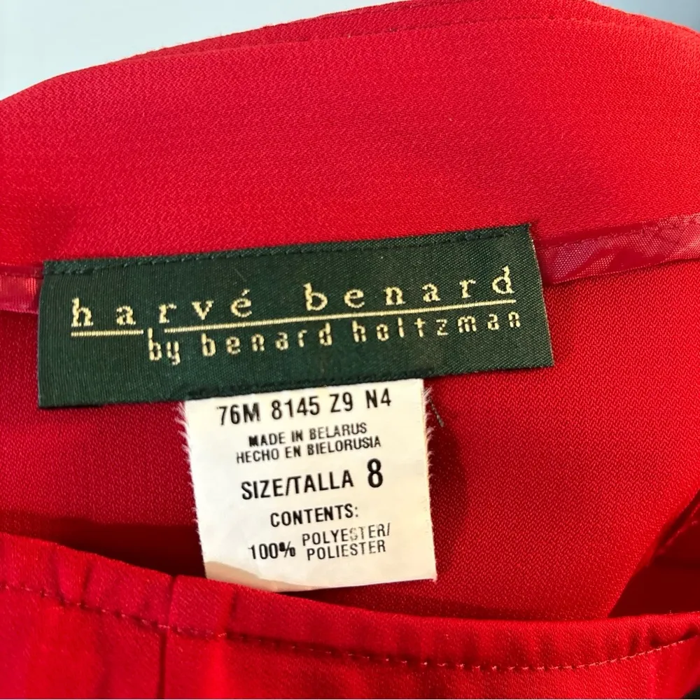 Vintage Harve Bernard red maxi skirt with button up slit. EUC size 8. - Image 8