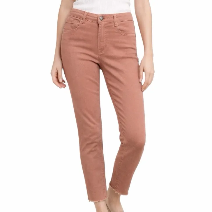 Liverpool Los Angeles Dusty Coral The Crop Slim Mid Rise Jeans Women’s Size 10 - Image 11