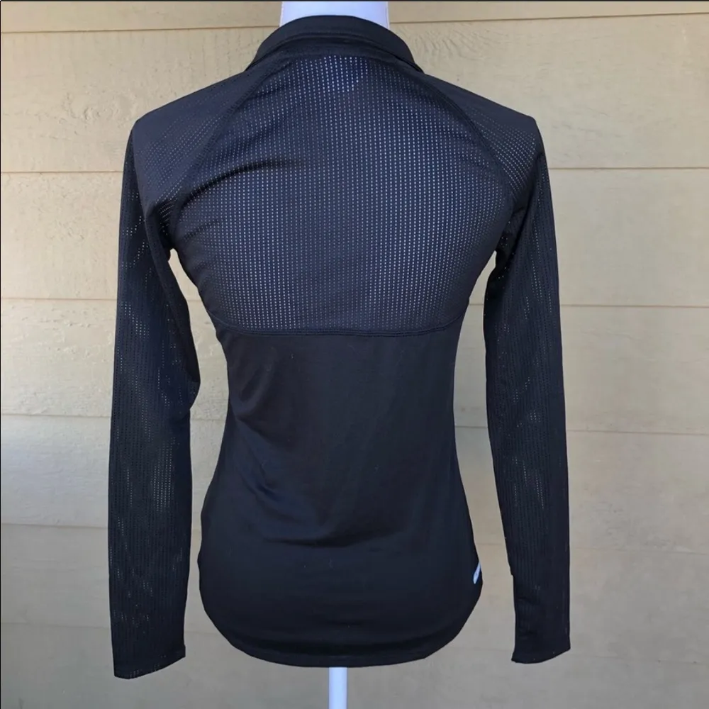 Black Half Zip Workout Sweater Size XS - Image 3