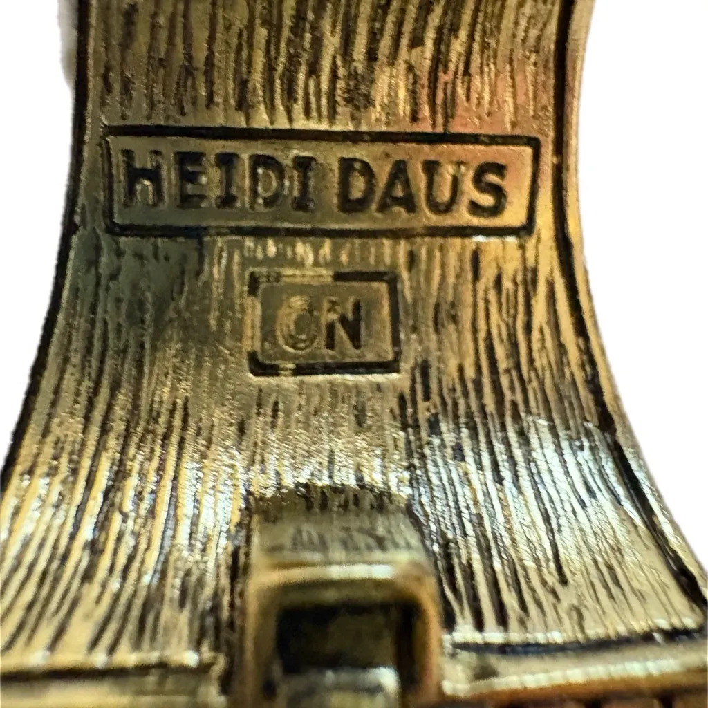 HEIDI DAUS® "Say It With Style" Crystal Statement Hug Earrings Gold - Image 5