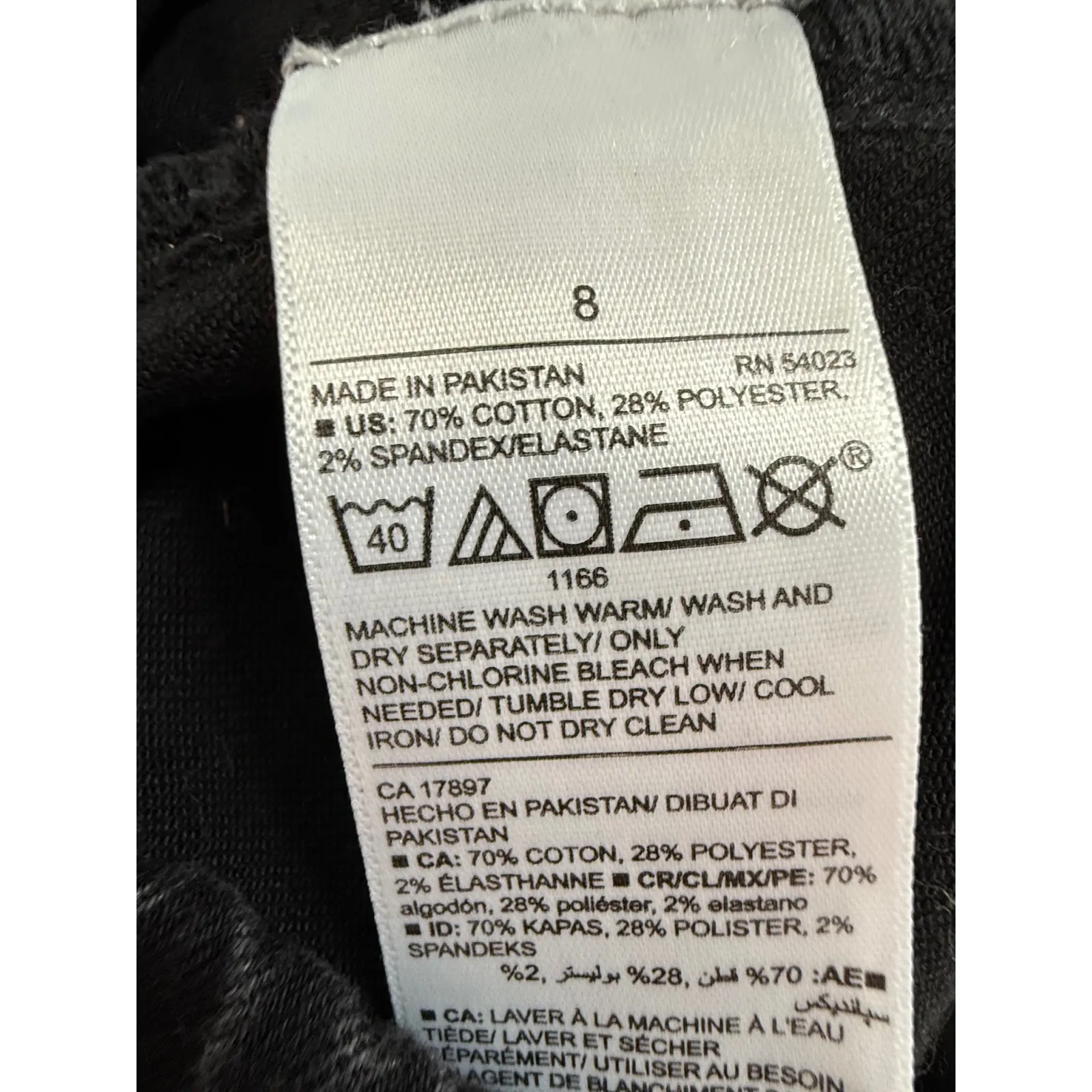 Old Navy The Rockstar Skinny Black Jeggings Pullover Denim Size 8 Women's - Image 5