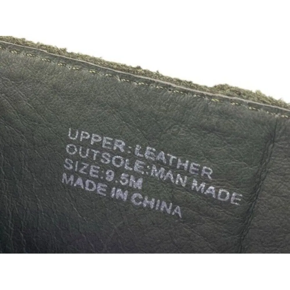 *Louise Et Cie Boots Women’s Size 9.5 Green Suede Leather Tall Heeled Seamed Zip - Image 9